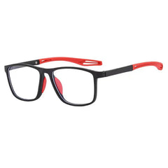 【+100~+400】1pc TR sports reading glasses lightweight and non-slip design suitable for both men and women, rectangular frame