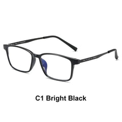 Blue Light Blocking Reading Glasses Men Women Ultralight TR90 Titanium Alloy Optical Frame Eyeglasses Square Eyewear