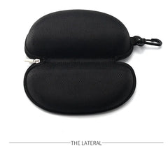1PC Portable Zipper Carabiner Sunglasses Protector Box Hard Eye Glasses Case Travel Pack Glasses Case Eyewear Accessories