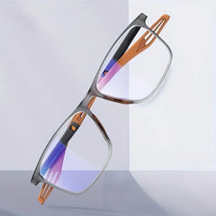 【+100~+400】1pc TR sports reading glasses lightweight and non-slip design suitable for both men and women, rectangular frame