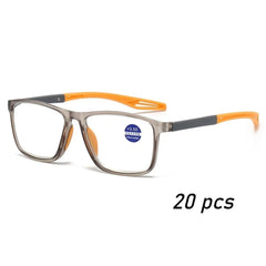 TR90 Sport Reading Glasses Men Ultralight Anti Blue Light Presbyopia Eyeglasses Men's Hyperopia Optical Eyewear Diopters
