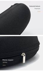 1PC Portable Zipper Carabiner Sunglasses Protector Box Hard Eye Glasses Case Travel Pack Glasses Case Eyewear Accessories