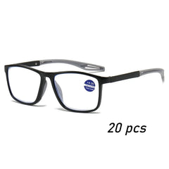 TR90 Sport Reading Glasses Men Ultralight Anti Blue Light Presbyopia Eyeglasses Men's Hyperopia Optical Eyewear Diopters