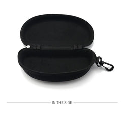 1PC Portable Zipper Carabiner Sunglasses Protector Box Hard Eye Glasses Case Travel Pack Glasses Case Eyewear Accessories