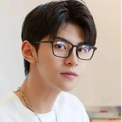 Blue Light Blocking Reading Glasses Men Women Ultralight TR90 Titanium Alloy Optical Frame Eyeglasses Square Eyewear