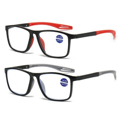 TR90 Sport Reading Glasses Men Ultralight Anti Blue Light Presbyopia Eyeglasses Men's Hyperopia Optical Eyewear Diopters