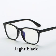 Fashion unisex Anti blue light Square plain glasses full frame glasses for men and women radiation protection Optical glasses
