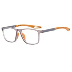 【+100~+400】1pc TR sports reading glasses lightweight and non-slip design suitable for both men and women, rectangular frame