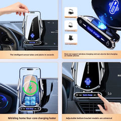 Wireless Charger For Car Mobile Cell Phone Holder Support For Mobile Car Mount Automotive Electric Induction Auto Clamping