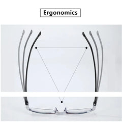 2 Pair New Men Women Rimless Reading Glasses Anti Blue Light Bifocal Far Near Magnification Eyewear Presbyopic Glasses +150 +200