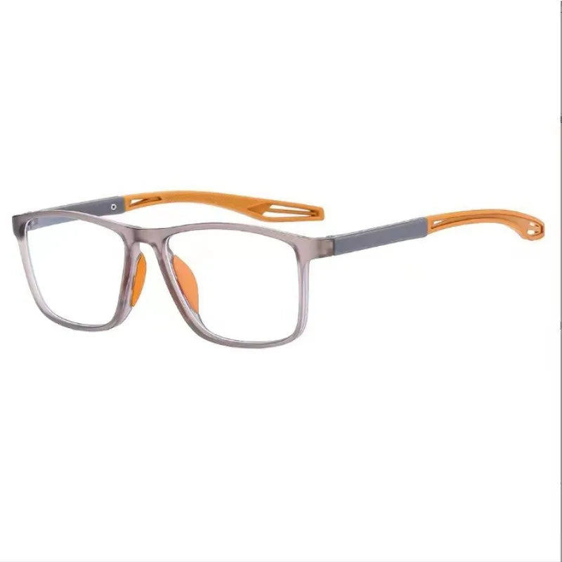 【+100~+400】1pc TR sports reading glasses lightweight and non-slip design suitable for both men and women, rectangular frame